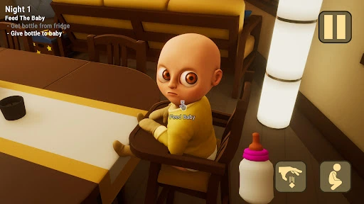 Scena w domu z The Baby In Yellow